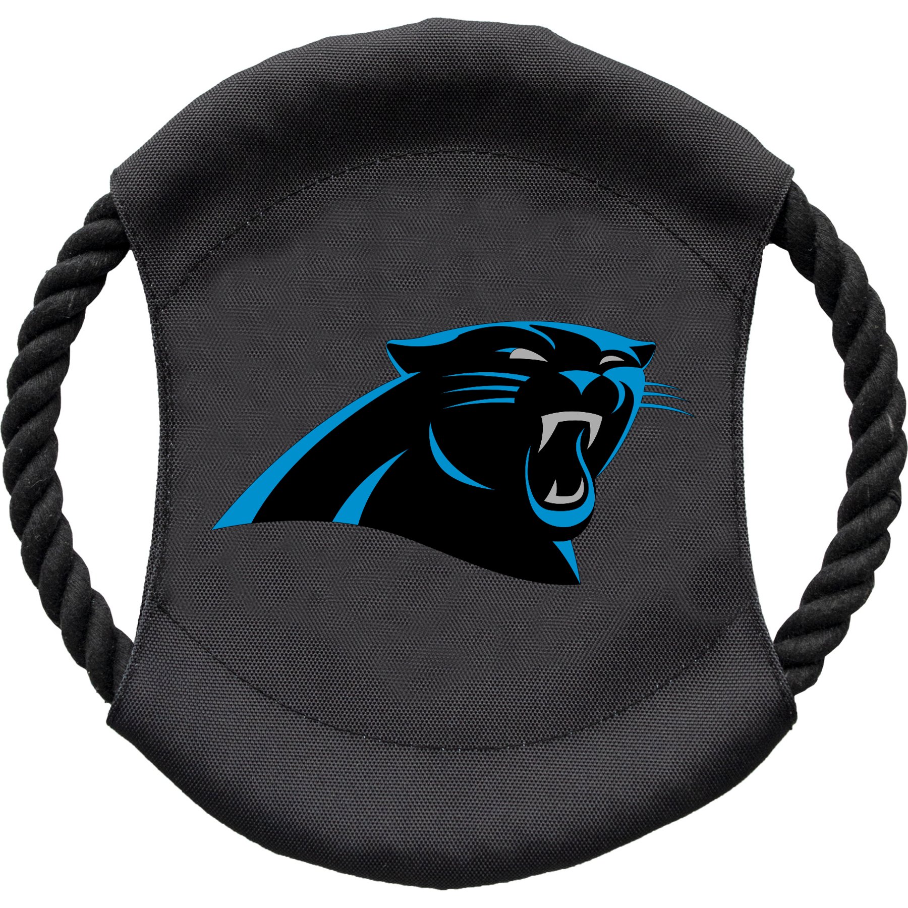 Littlearth NFL Flying Disc Dog Toy, Carolina Panthers