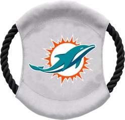Littlearth NFL Flying Disc Dog Toy, Miami Dolphins