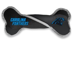 Littlearth NFL Tug Bone with Squeaker Dog Toy, Carolina Panthers