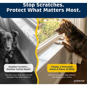 Protecto Window Sill Protector Dog & Cat Furniture Cover, Clear, 35.5 x 5.1-in, 2 count