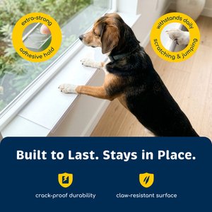 Protecto Window Sill Protector Dog & Cat Furniture Cover, Clear, 35.5 x 5.1-in, 2 count