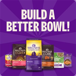 Wellness Complete Health Adult Wholesome Grains Natural Whitefish & Sweet Potato Dry Dog Food, 30-lb bag