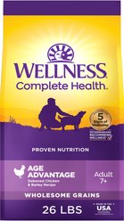 Wellness Complete Health Age Advantage Senior Wholesome Grains Natural Chicken & Barley Dry Dog Food, 26-lb bag