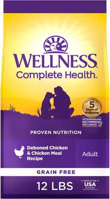 Wellness Complete Health Adult Grain-Free Natural Chicken Dry Dog Food, 12-lb bag