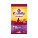 Wellness Complete Health Small Breed Senior Wholesome Grains Natural Turkey & Peas Dry Dog Food, 4-lb bag