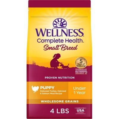 Wellness Wellness Small Breed Puppy Turkey & Salmon Dry Dog Food, 4-lb bag