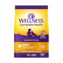 Wellness Complete Health Puppy Wholesome Grains Natural Chicken, Oatmeal, & Salmon Dry Dog Food, 15-lb bag