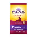 Wellness Complete Health Small Breed Adult Wholesome Grains Natural Turkey & Oatmeal Dry Dog Food, 12-lb bag