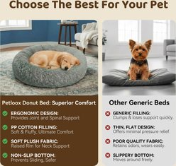 HOMAGICO Calming Removable Cover Bolster Dog & Cat Bed, Grey, Large slide 2 of 6