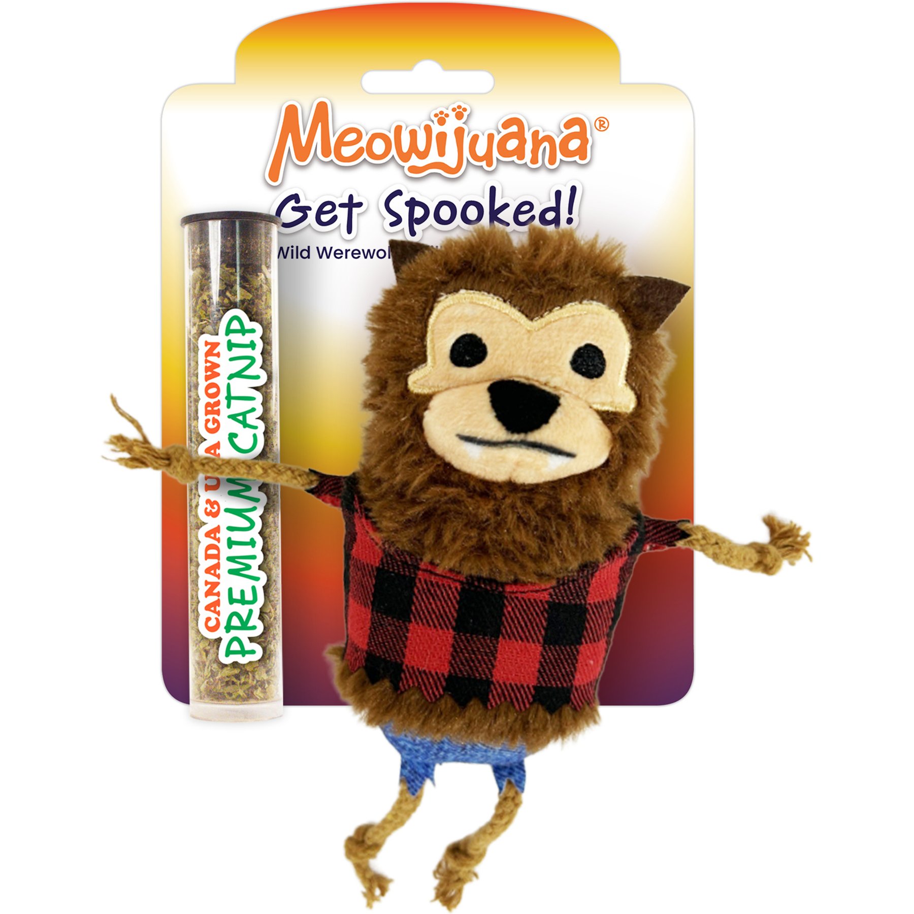 Meowijuana Get Spooked Werewolf Cat Toy with Catnip