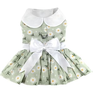 Doggie Design Daisy Dog Dress, Mint Green, Small