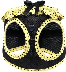 Doggie Design American River Choke Free Polka Dot Collection Dog Harness, Yellow & Black, XX-Small: 9 to 11-in chest slide 1 of 6