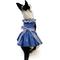 Show in main carousel: Doggie Design Gingham Dog Dress, Blue, Medium slide 3 of 5