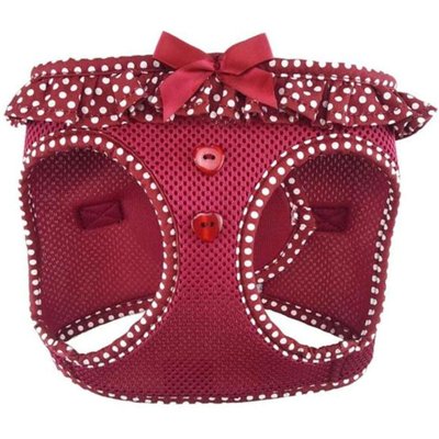 Doggie Design Doggie Design American River Choke Free Polka Dot Collection Dog Harness, Wine, XX/XXX-Large: 27 to 30-in chest