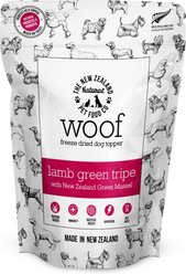 The New Zealand Natural Pet Food Co. Woof All Lifestages Natural Lamb Green Tripe Dog Food Topper, 6.3-oz