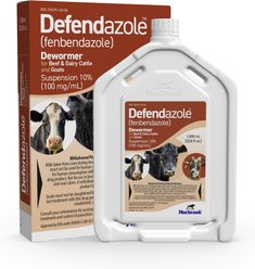 Norbrook Defendazole Parasite Control Oral Liquid Beef, Dairy Cattle & Goats Dewormer, 1-L bottle