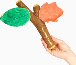 the furryfolks Branch Manager's Nosework Squeaky Plush Dog Toy, Brown, One Size