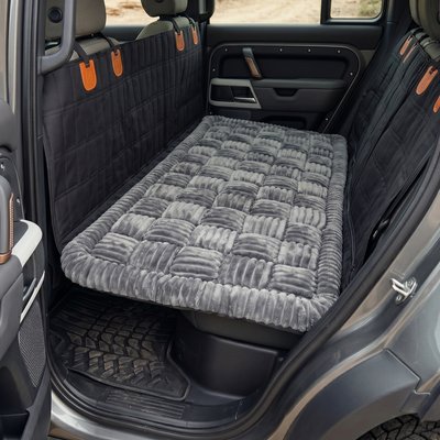 PETSPARX PETSPARX Non-Slip Mat Car Seat Protector Dog Bed, Medium, Gray
