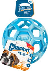 Chuckit! Hol-EE Roller Exercise Ball Dog Toy, Orange, Large