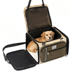 Niubya Car Carry Bag Dog & Cat Carrier, Brown