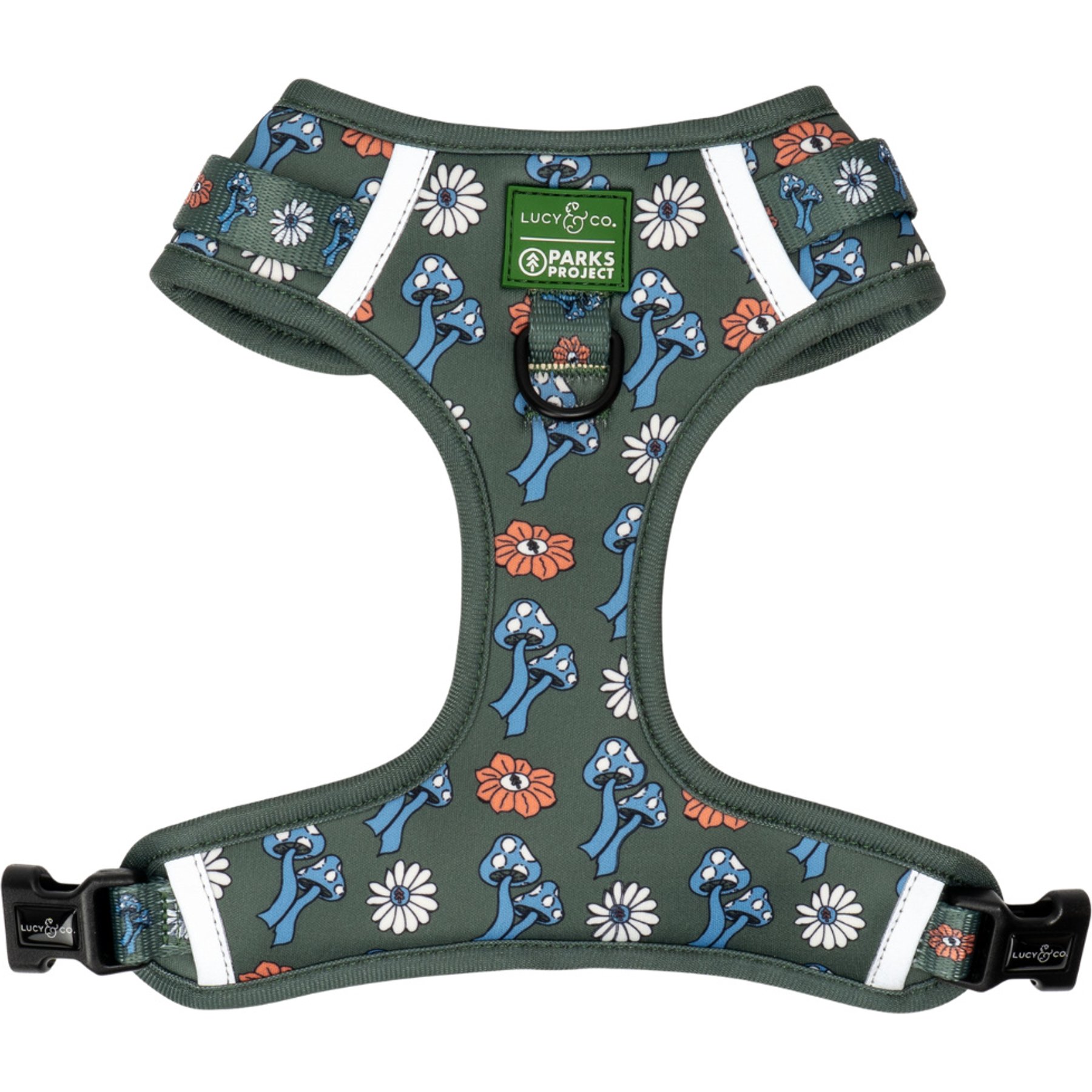 Lucy & Co. Power to the Parks No-Pull Dog Harness, X-Small: 12 to 15-in chest