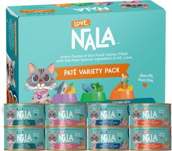 Love, Nala Variety Pack Adult Grain-Free Chicken Pate Wet Cat Food, 2.8-oz can, case of 24 slide 1 of 8