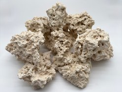 NATURE'S ROCKS Coral Base Aquarium Rock, White, 40-lb