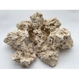 NATURE'S ROCKS Coral Base Aquarium Rock, White, 40-lb