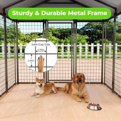Rupzen Outdoor Kennel Dog Pen, Black, Medium: 72-in slide 2 of 8
