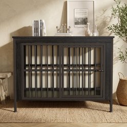Rupzen Furniture-Style Dog Crate, Black, 44-in slide 2 of 8