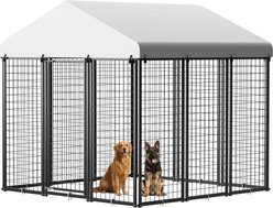 Rupzen Outdoor Kennel Dog Pen, Black, Medium: 72-in