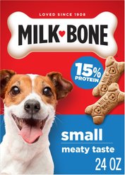Milk-Bone Original Beef Flavored Crunchy Small Dog Treats, 1.5-lb box