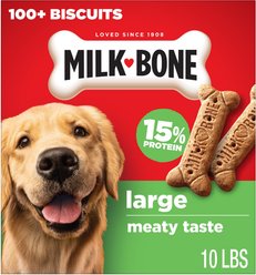 Milk-Bone Original Beef Flavored Crunchy Large Dog Treats, 10-lb box