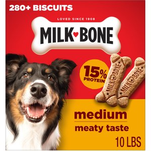 Milk-Bone Original Beef Flavored Crunchy Medium Dog Treats, 10-lb box