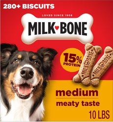 Milk-Bone Crunchy Original Beef Flavored Medium Dog Treats, 10-lb box