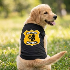 Doggie Design Squirrel Patrol Graphic Dog Shirt, Black, XX-Large slide 2 of 3