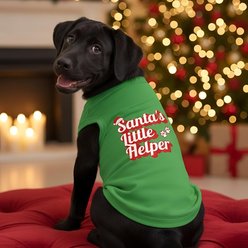 Doggie Design Santa's Little Helper Graphic Dog Shirt, Green, XX-Large slide 2 of 3