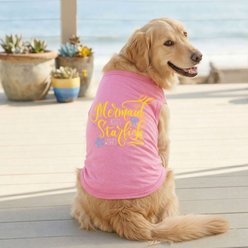 Doggie Design Mermaid Kisses Starfish Wishes Graphic Dog Shirt, Pink, XX-Large slide 2 of 3