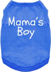 Doggie Design Mama's Boy Graphic Dog Shirt, Blue, Medium