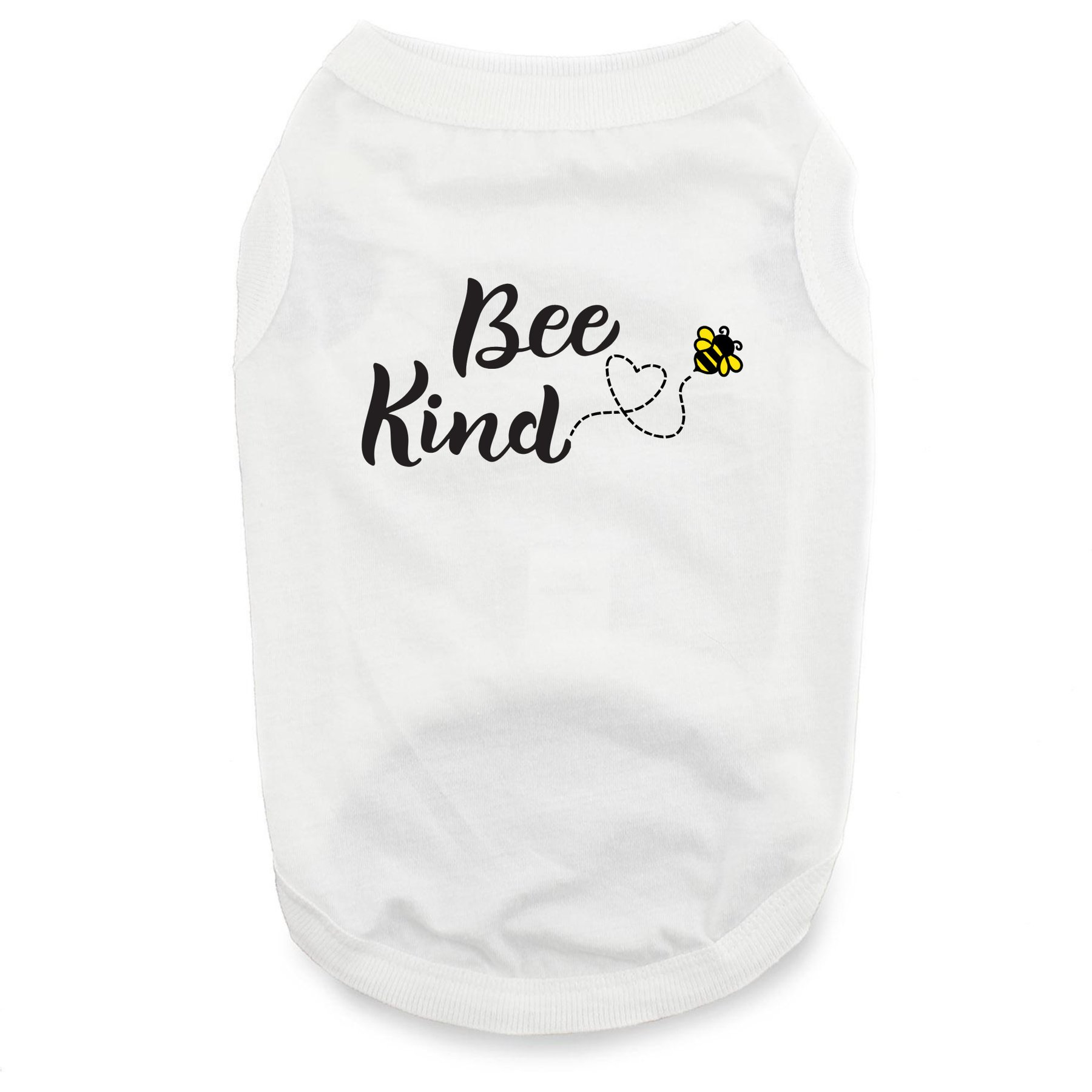 Doggie Design Bee Kind Graphic Dog Shirt, White, X-Large