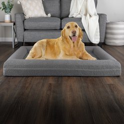 Pet Adobe Orthopedic Bolster Dog Bed, Grey, Large: 45-in slide 2 of 7