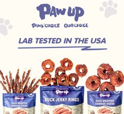 Pawup Duck Rings Grain-Free Jerky Dog Treats, 10.6-oz bag slide 2 of 9