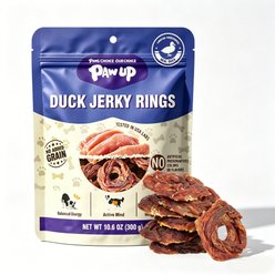 Pawup Duck Rings Grain-Free Jerky Dog Treats, 10.6-oz bag slide 1 of 9
