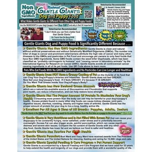 Gentle Giants Natural Non-GMO Dog & Puppy Chicken Dry Dog Food, 3-lb bag