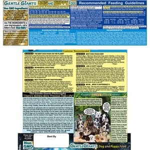 Gentle Giants Natural Non-GMO Dog & Puppy Chicken Dry Dog Food, 3-lb bag