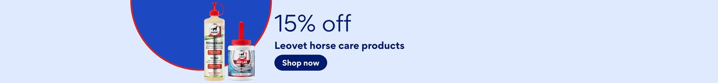 15% off Leovet horse care products