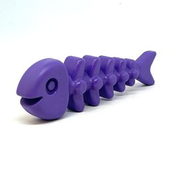 SodaPup Fish Bone Nylon Tough Dog Chew Toy, Large, Purple