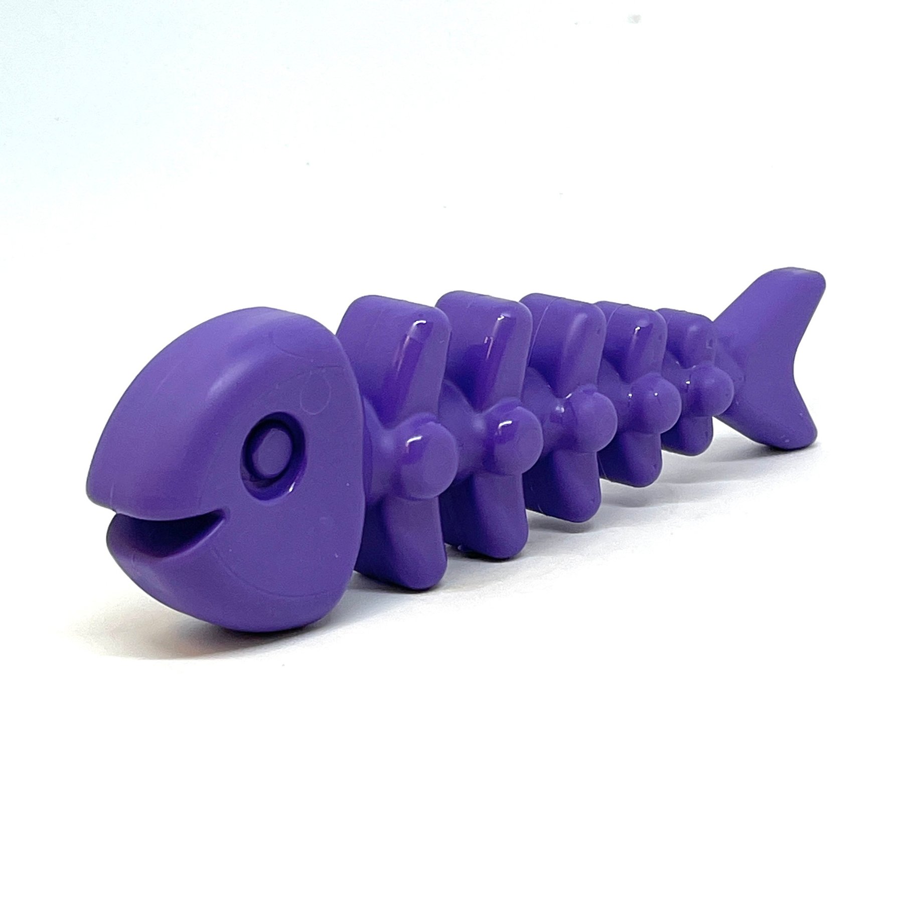SodaPup Fish Bone Nylon Tough Dog Chew Toy, Large, Purple