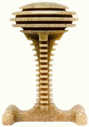 SodaPup Honey Bone Dental Tower & Indestructible Nylon Tough Dog Chew Toy, Natural Brown, X-Large