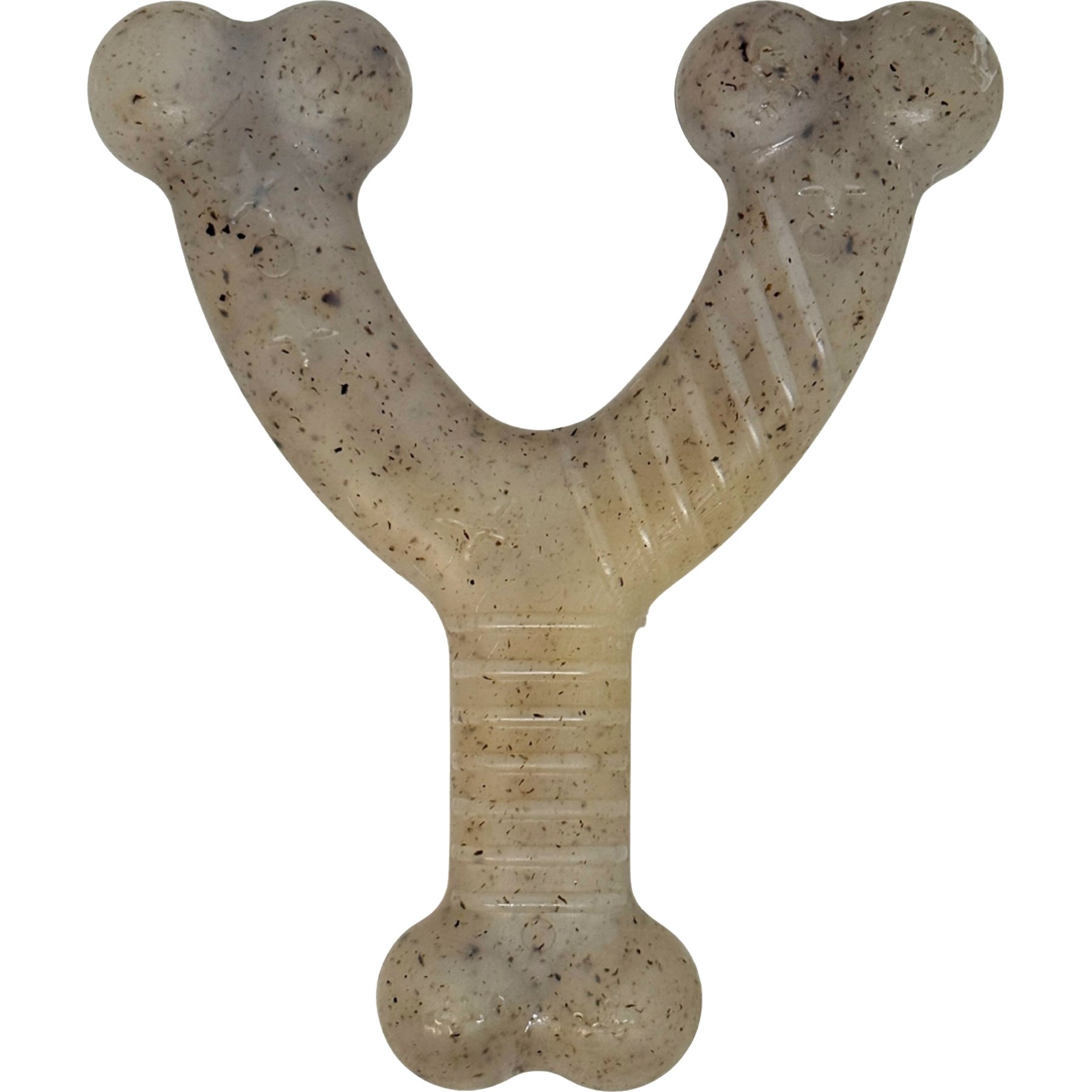 USA-K9 Stars & Stripes Wishbone Nylon Tough Dog Chew Toy, Natural Brown, Medium/Large